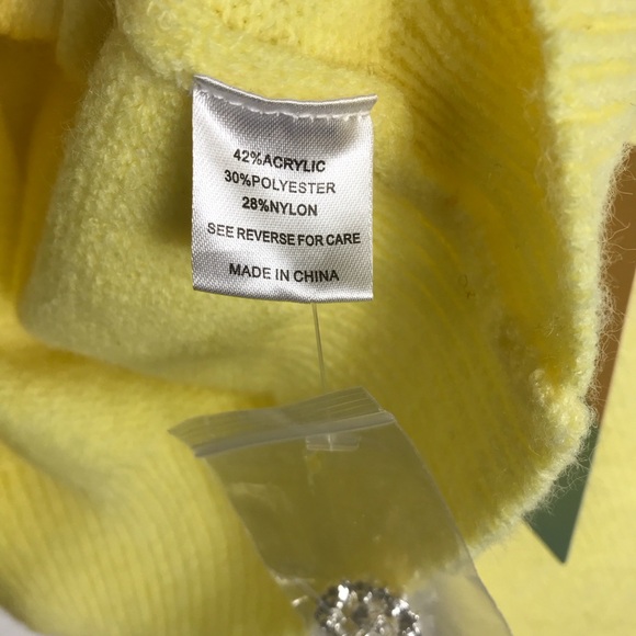 WITTY FOX Cardiganan Sweater w/Flower Sleeves and Pearl Buttons XL - Picture 6 of 7